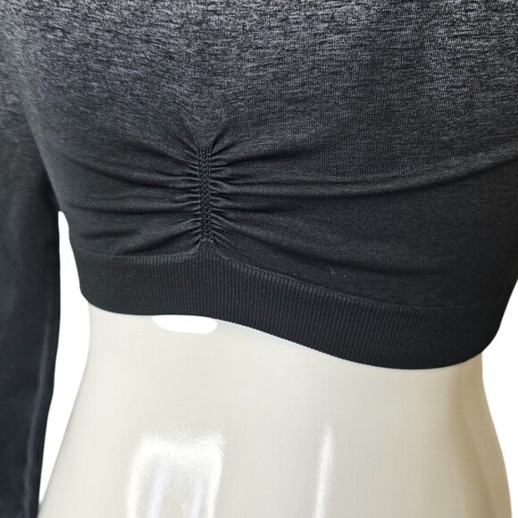 Gymshark Womens Adapt Ombre Long Sleeve Scrunch Back Crop Top Size S - Picture 4 of 8